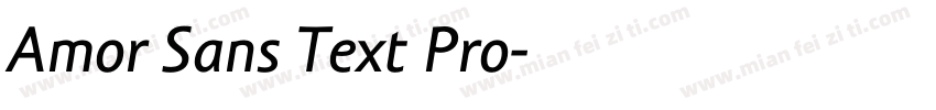 Amor Sans Text Pro字体转换